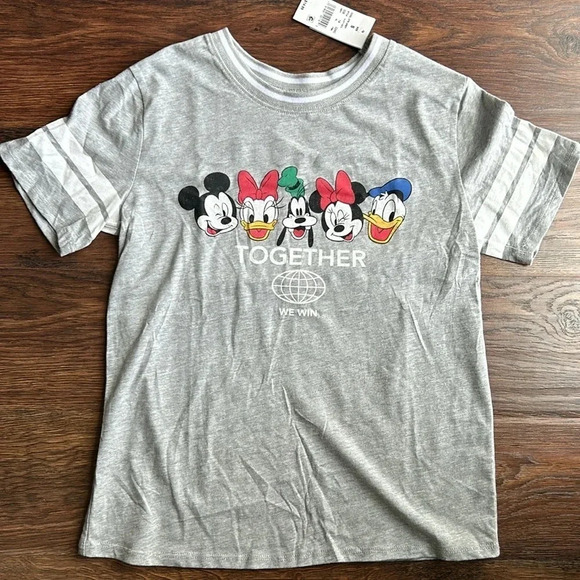 NEW Disney T-shirt | Gray Disney Shirt | Disney | Mickey Mouse | Disneyland - Picture 1 of 7